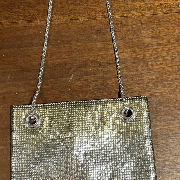 Vintage Whiting & Davis Silver Mesh Shoulder Bag with Fringe - Picture 5 of 5